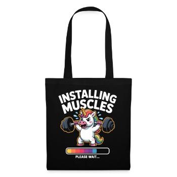 Unicorn lifts weights - Tote Bag - black - Front