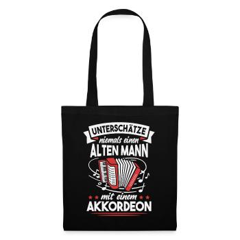 Accordéon Harmonica Vieux Accordéon - Sac en tissu - noir - Devant