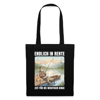 Retirement Time for Fishing - Retirement Gift - Tote Bag - black - Front