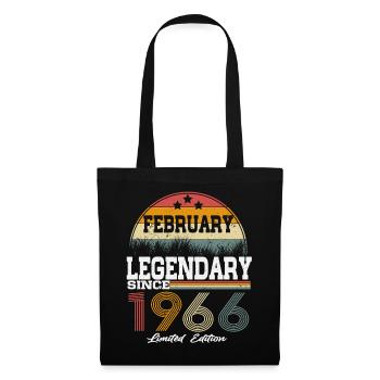 Legends est né en février 1966 - Sac en tissu - noir - Devant