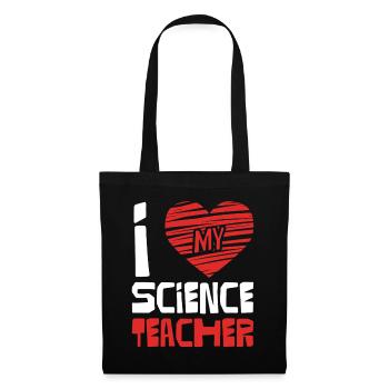 I Love Science Teacher - Tote Bag - black - Front