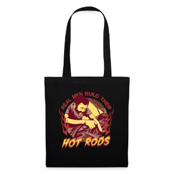 Vintage Collector Real Men build Their Hot Rods - Tote Bag - black - Front