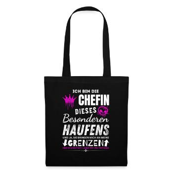 Chefin dieses besonderen Haufens Chefin Geschenke - Sac en tissu - noir - Devant