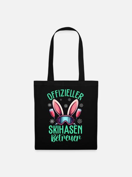 Offizieller Skihasen Betreuer - Stoffbeutel - Schwarz