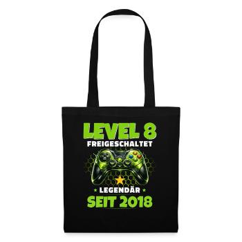 T-shirt joueur du 10e anniversaire niveau 10 débloqué - Sac en tissu - noir - Devant