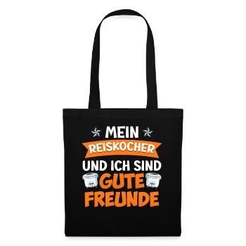 Cook MY RICE COOKER AND I ARE GOOD FRIENDS - Tote Bag - black - Front