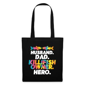 Toothcarp Killfish Toothballs Husband Dad - Tote Bag - black - Front