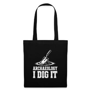 Archéologie Je creuse - Sac en tissu - noir - Devant