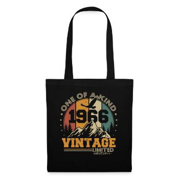Vintage, 1966, Anniversaire, Vintage, Cadeau rétro - Sac en tissu - noir - Devant