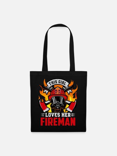 Feuerwehr - Stoffbeutel - Schwarz