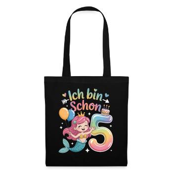 I'm already 5 Mermaid Birthday - Tote Bag - black - Front
