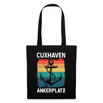 Vacances en mer du Nord à CUXHAVEN ANCHORAGE Plaisir - Sac en tissu - noir - Devant