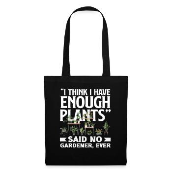 Funny Plant Lover Plants Gardening - Tote Bag - black - Front