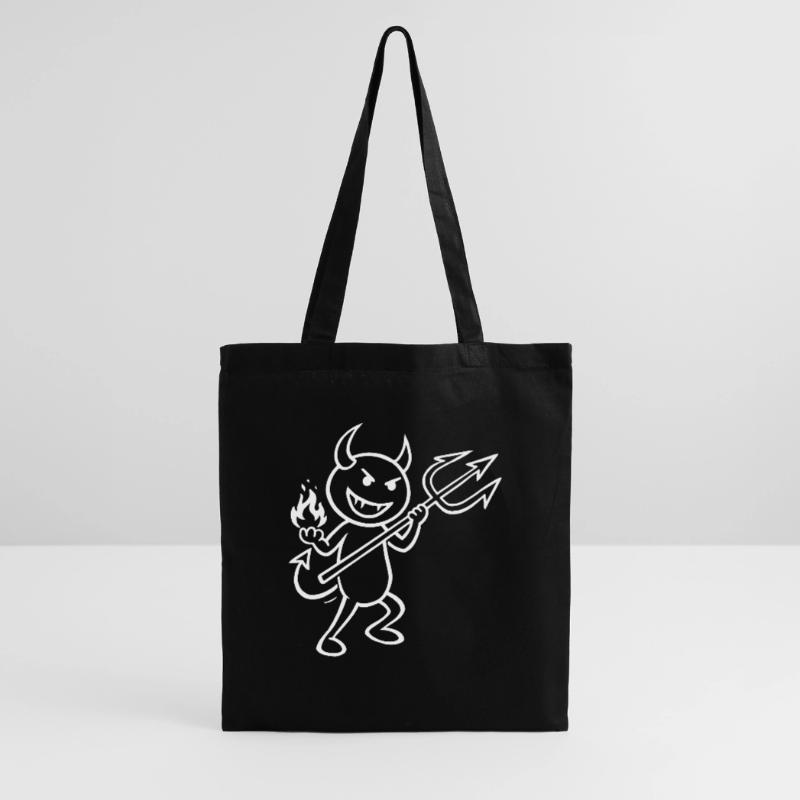 Devilish Flames - Devil with Flames Tote Bag