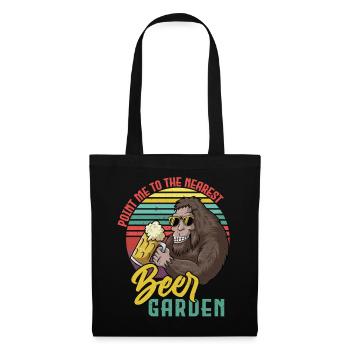 Sasquatch Beer Garden Retro - Tote Bag - black - Front
