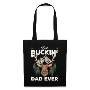 Best Buckin' Dad Ever - Stoffbeutel - Schwarz - Vorne
