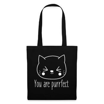 Tu es juste un amoureux parfait pour les chats - Sac en tissu - noir - Devant