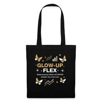 Glow-Up Flex Metamorphosis Mode Personal Growth - Tote Bag - black - Front