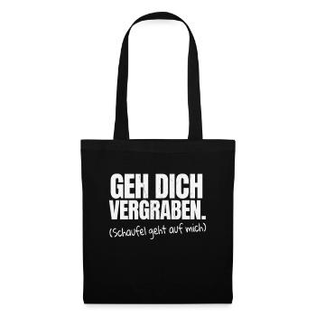 Va enterrer ton sarcasme en disant - Sac en tissu - noir - Devant