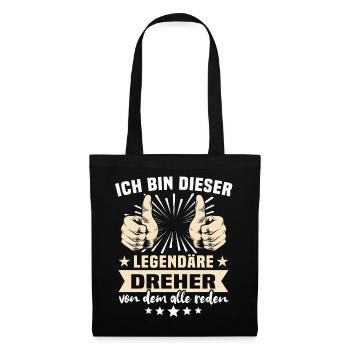 Dreher Sprüche - Stoffbeutel - Schwarz - Vorne
