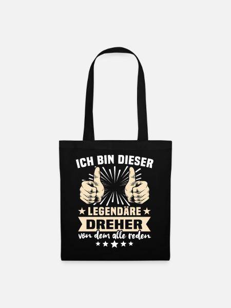 Dreher Sprüche - Stoffbeutel - Schwarz