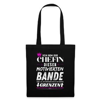 Chefin dieser Motivierten Bande Chefin Geschenke - Sac en tissu - noir - Devant