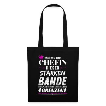 Chefin dieser Starken Bande Chefin Geschenke - Sac en tissu - noir - Devant