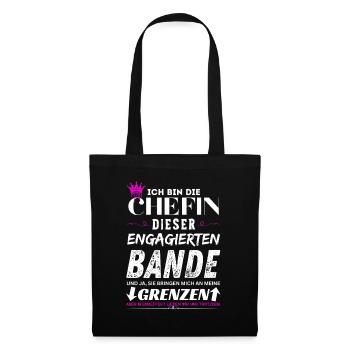 Chefin dieser Engagierten Bande Chefin Geschenke - Sac en tissu - noir - Devant