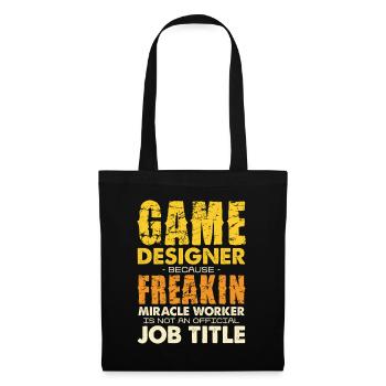 Game Designer Wunderwerker - Tote Bag - black - Front