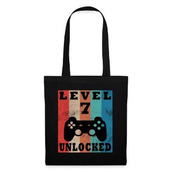 Level 7 freigeschaltet Retro-Controller - Stoffbeutel - Schwarz - Vorne