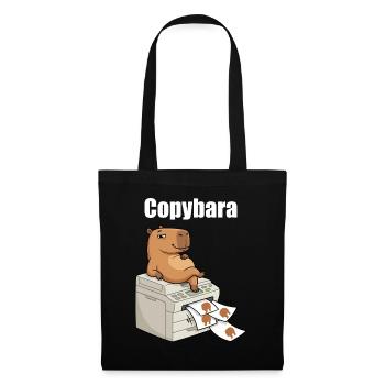 Copybara Capybara on Copier Office Humor - Tote Bag - black - Front