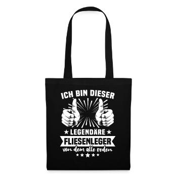 Tiler legend - Tote Bag - black - Front