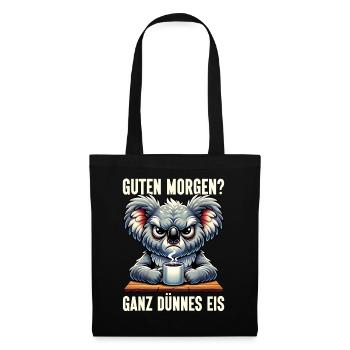 Guten Morgen Ganz Dünnes Eis Koala Schlafmützen - Tote Bag - black - Front