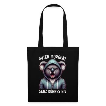 Guten Morgen Ganz Dünnes Eis Koala Schlafmützen - Tote Bag - black - Front