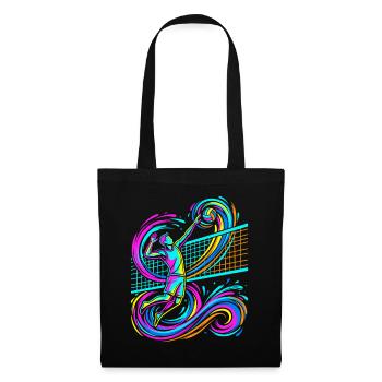 Volley-ball - Sac en tissu - noir - Devant