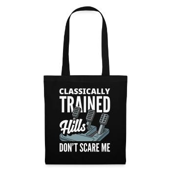 Voiture manuelle, entraînée classiquement - Sac en tissu - noir - Devant