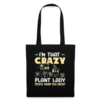 Plant Lover Plant Woman Funny Plants - Tote Bag - black - Front