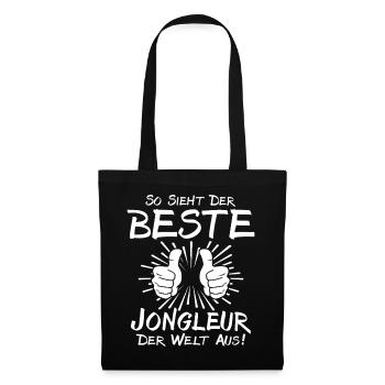 Meilleur jongleur - Sac en tissu - noir - Devant