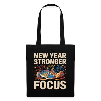 Citations motivantes pour la résolution du Nouvel An - Sac en tissu - noir - Devant
