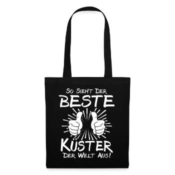 Bester Küster - Stoffbeutel - Schwarz - Vorne