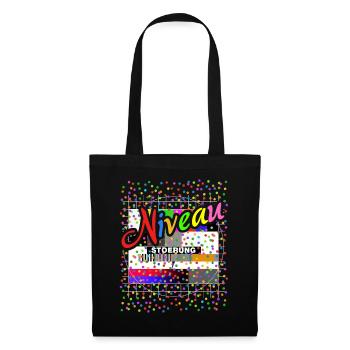 Test de perturbation de niveau Tableau Carnaval costumé - Sac en tissu - noir - Devant