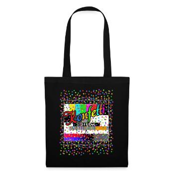 Test de perturbation des confettis Tableau Carnaval costumé - Sac en tissu - noir - Devant