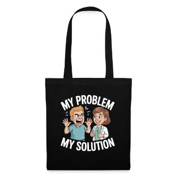 Pediatric Dentist My Problem My Pictogram Mom Dad - Tote Bag - black - Front