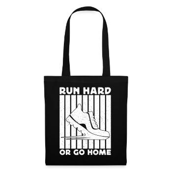 Marathon Runner Run Hard Or Go Home Running - Tote Bag - black - Front