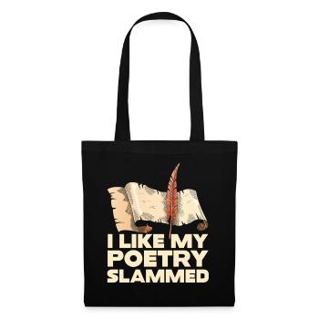 Poetry Slammed Quill Tee - Tote Bag - black - Front