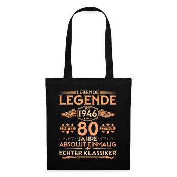 Absolutely unique Born in 1946 80th Birthday - Tote Bag - black - Front