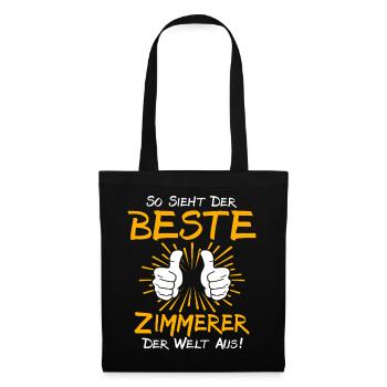 Carpenter Gift Idea - Tote Bag - black - Front