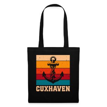 Cuxhavener NORDSEE CUXHAVEN Urlaub Lustiges - Stoffbeutel - Schwarz - Vorne