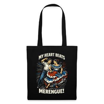 Dominican My Heart Beats Merengue! - Tote Bag - black - Front