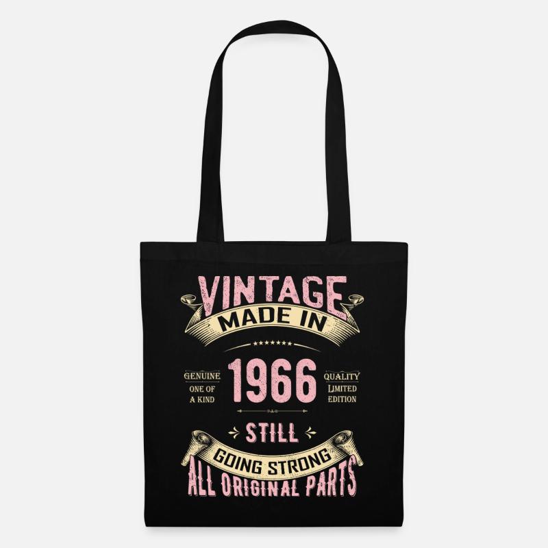 Vintage 1966 immer noch stark - Stoffbeutel - Schwarz